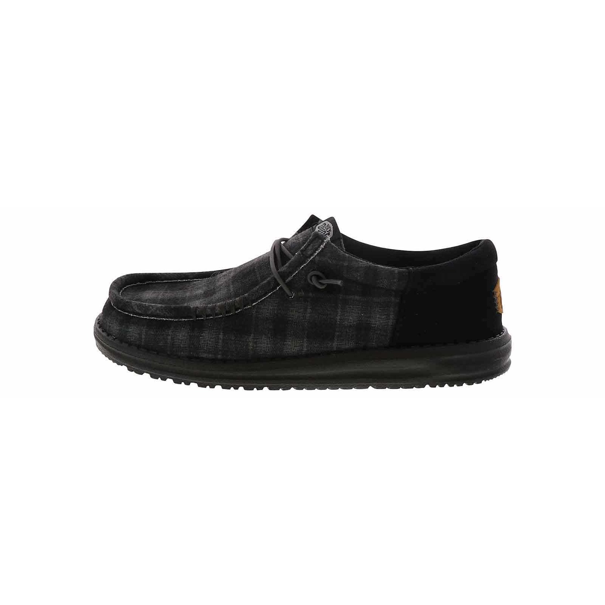 Heydude Wally Funk Waffle Plaid Casual Shoe
