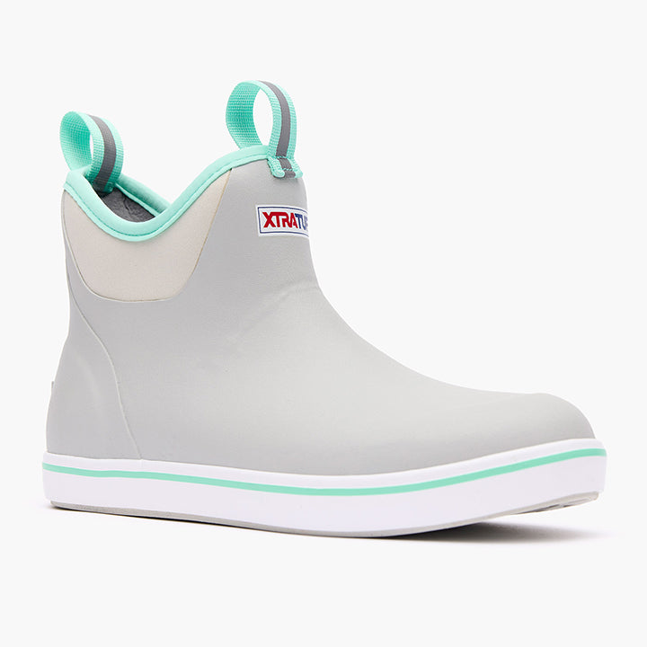 Women's 6" WP Ankle Deck Boot- Gray