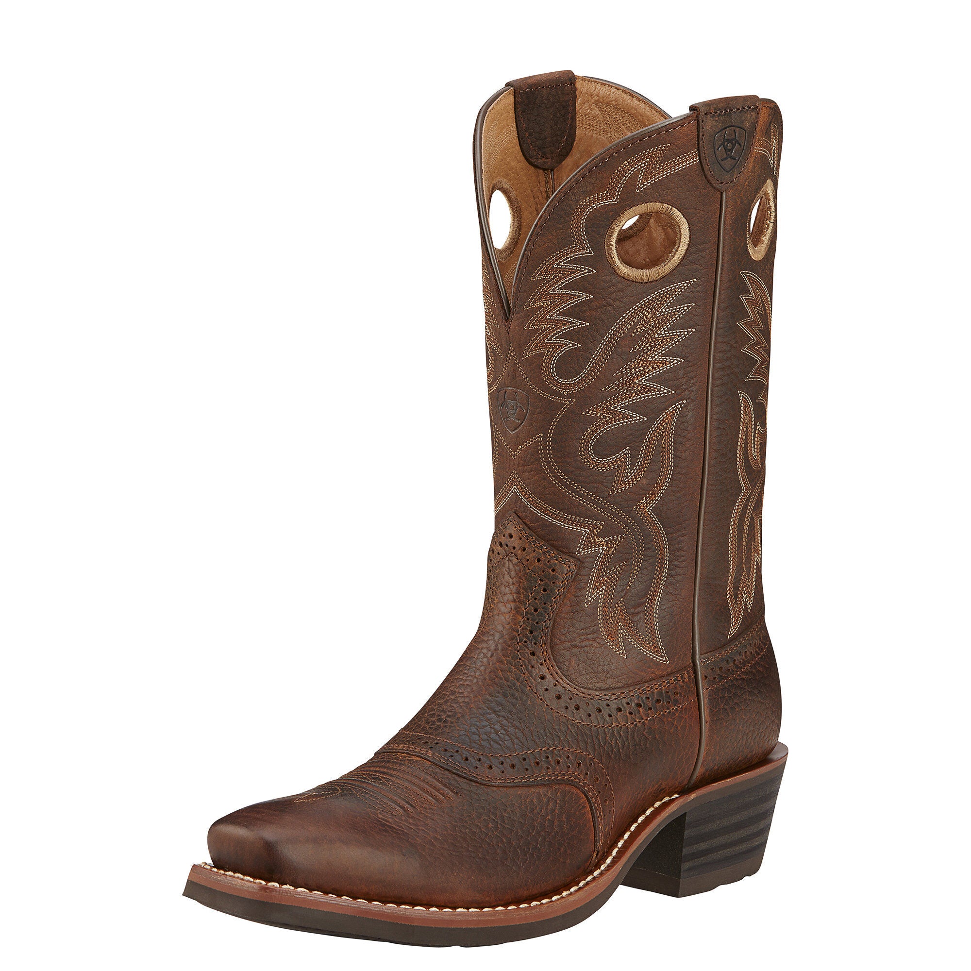 ARIAT Men's Heritage Roughstock Boot - Brown Oiled Rowdy - French's Boots