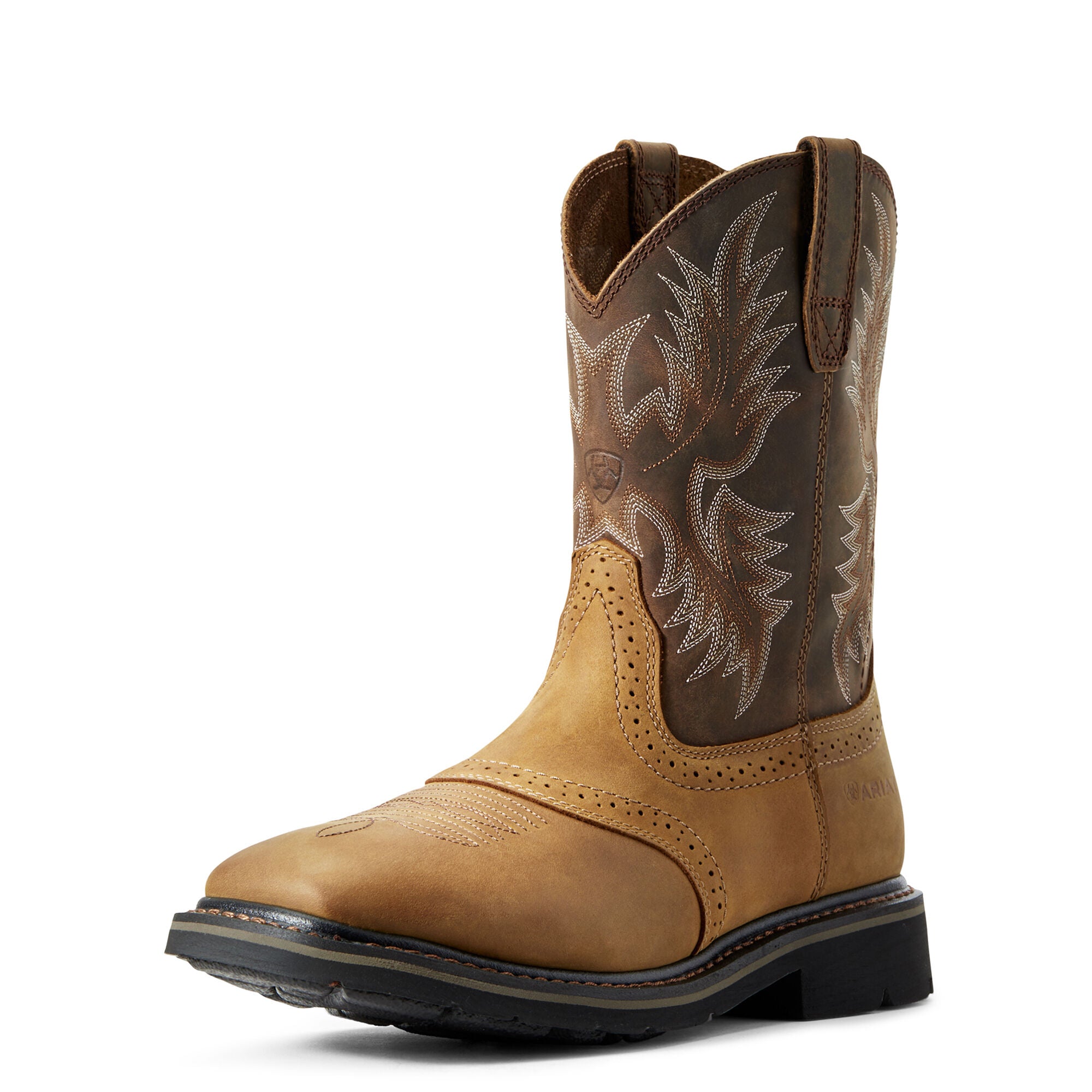 ARIAT Men's Sierra Wide Square Toe Boot - Aged Bark - French's Boots