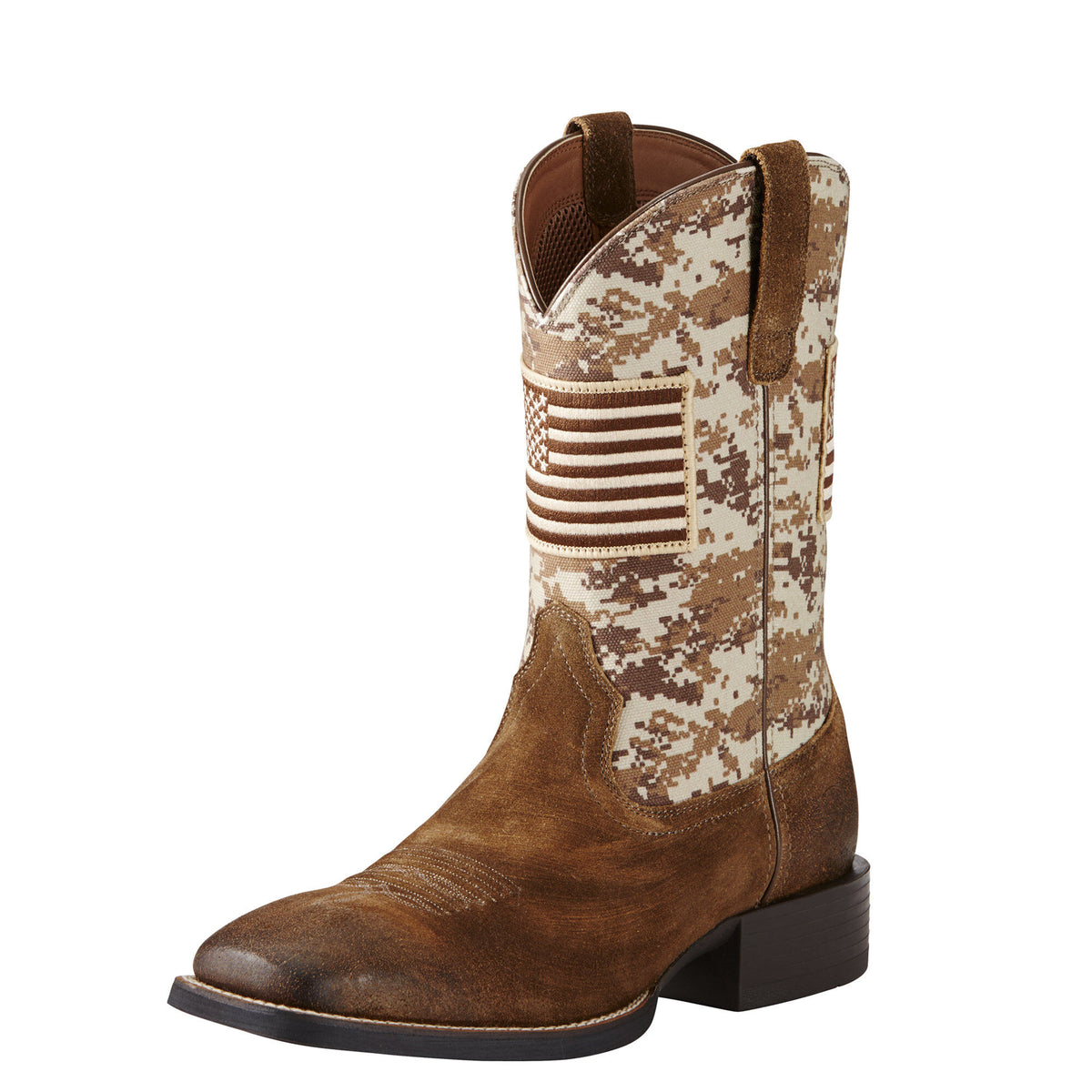 ARIAT Men's Sport Patriot - Antique Mocha/Sand Camo - French's Boots