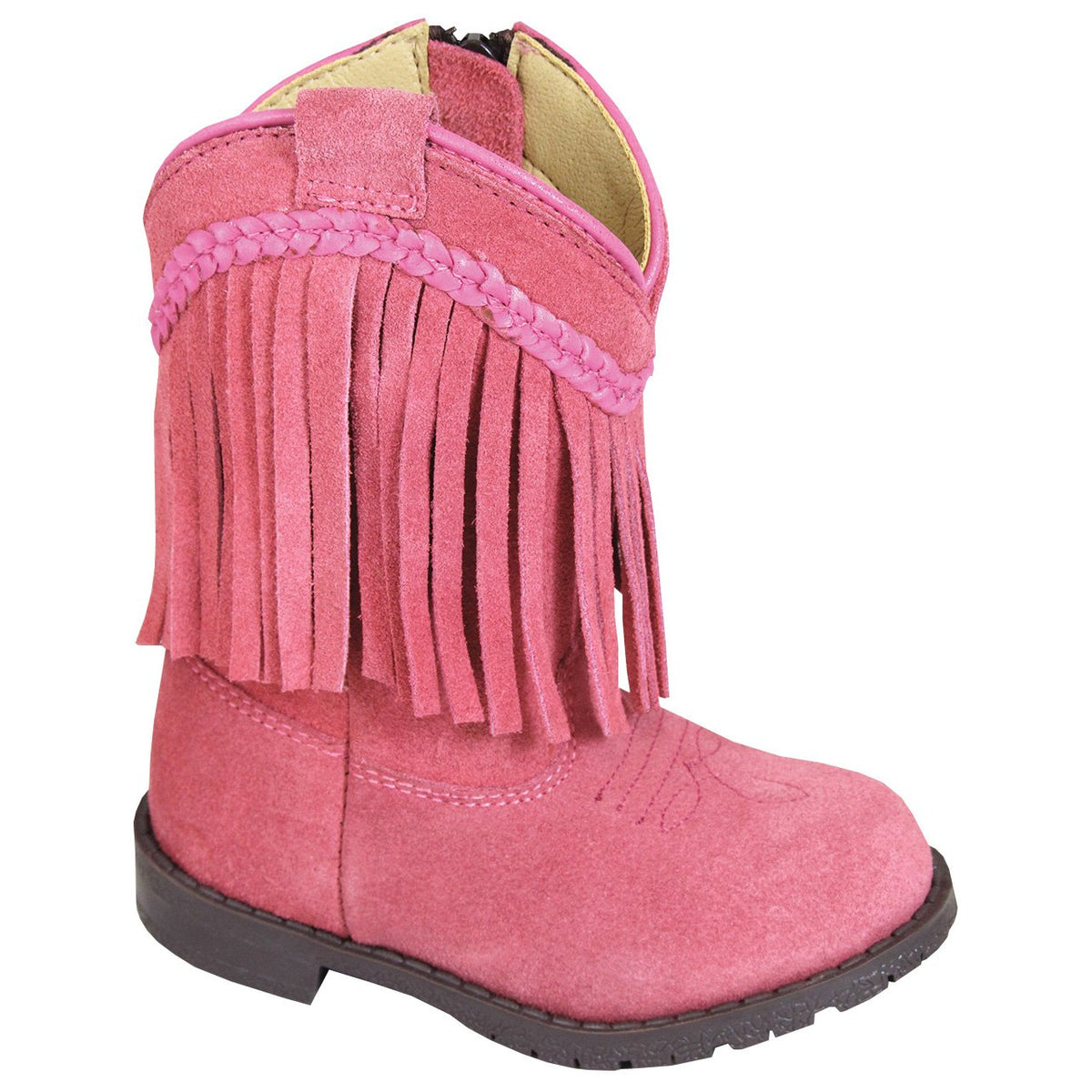 Smoky Mountain Girl's Toddler Hopalong Pink Fringe Side Zipper