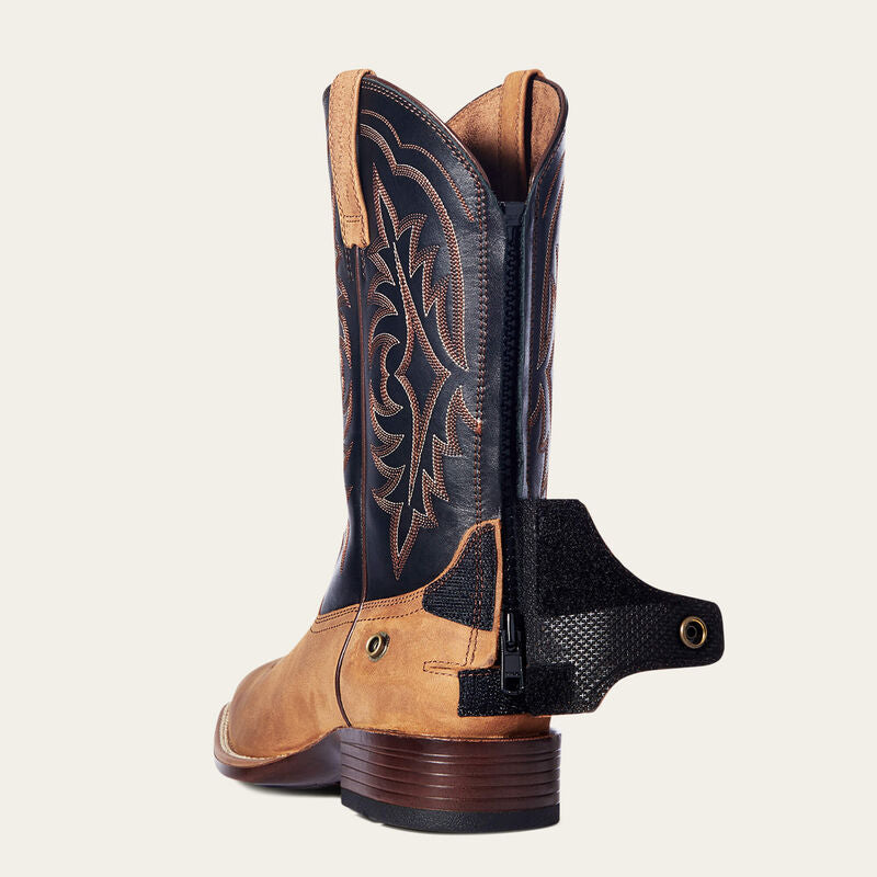 Country boots with zip best sale