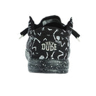 Hey Dude Men`s Wally Skeletons Black Casual Shoe