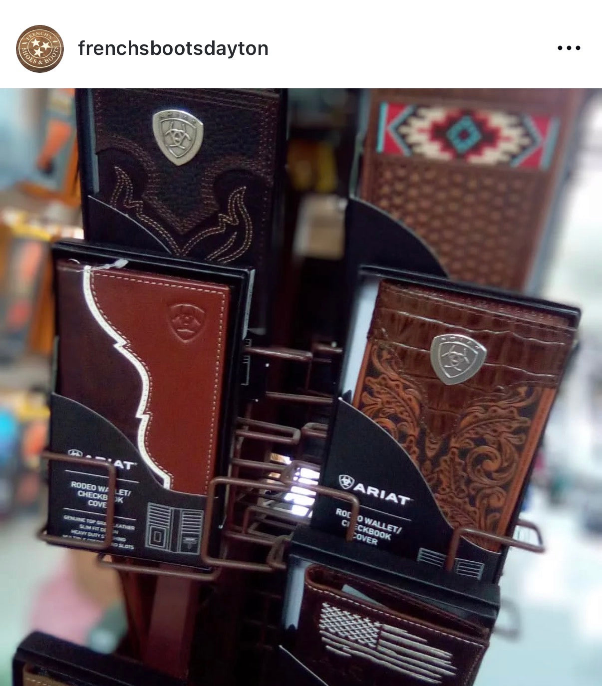 Ariat Wallets in the Dayton store location.