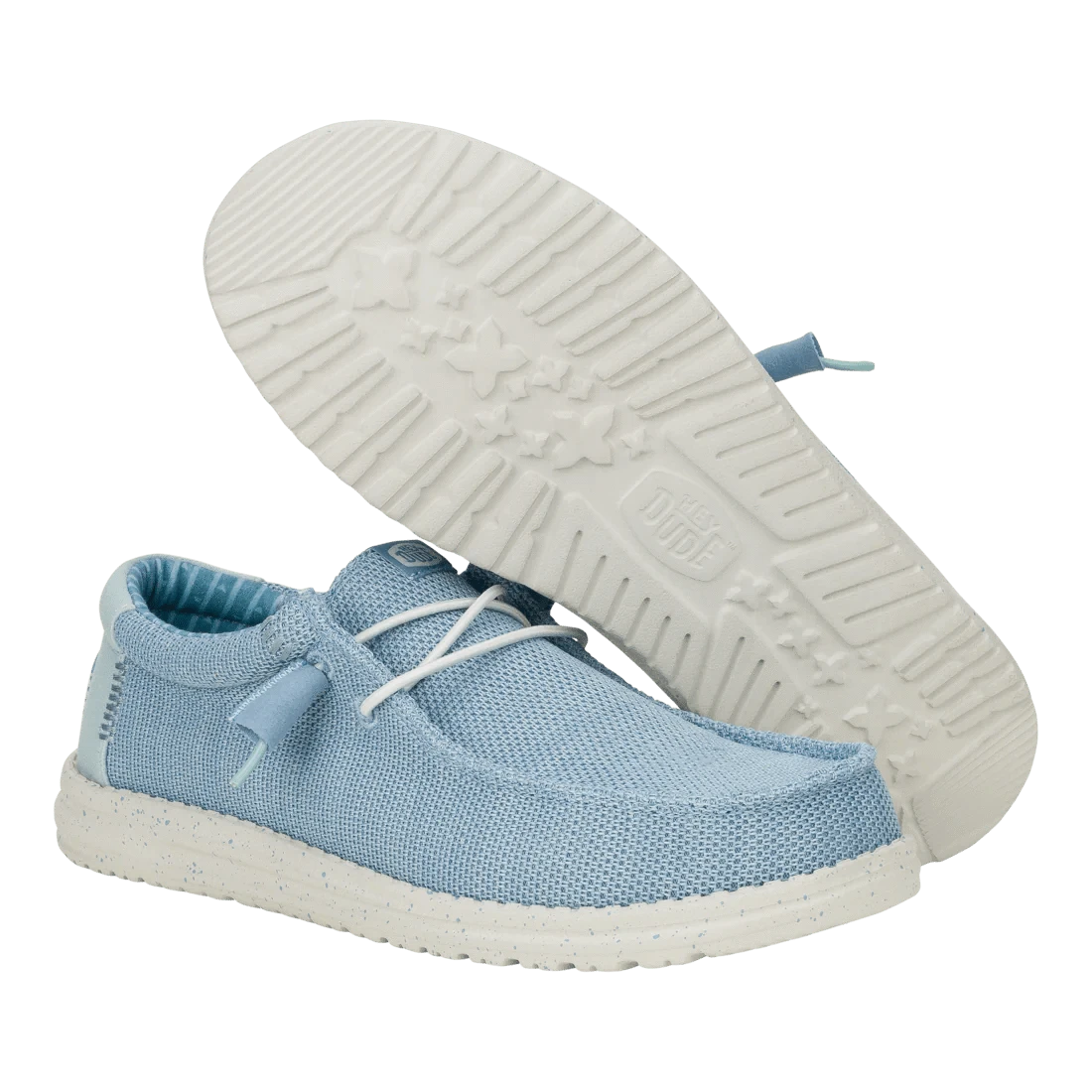 Hey Dude Wally Stretch Sox Mens Loafer Shoes Sz 9 Cloud Blue Dawn Blue Round Toe s-l1200.jpg main image 4