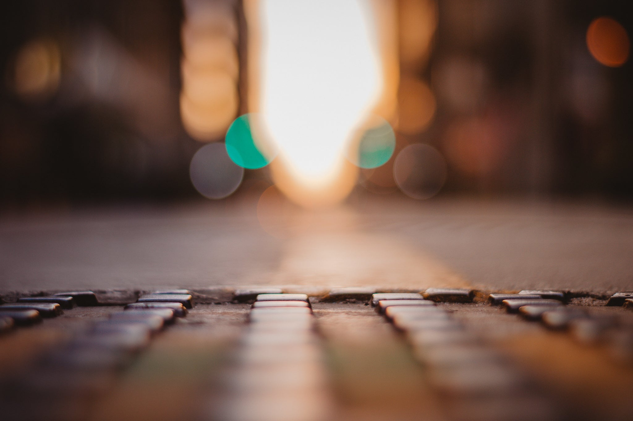 sunrise on city street