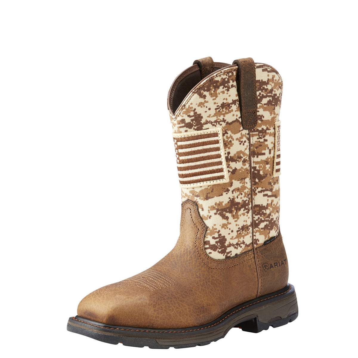 ARIAT Men's WorkHog Patriot Steel Toe Boot - Earth/Sand Camo - French's Boots